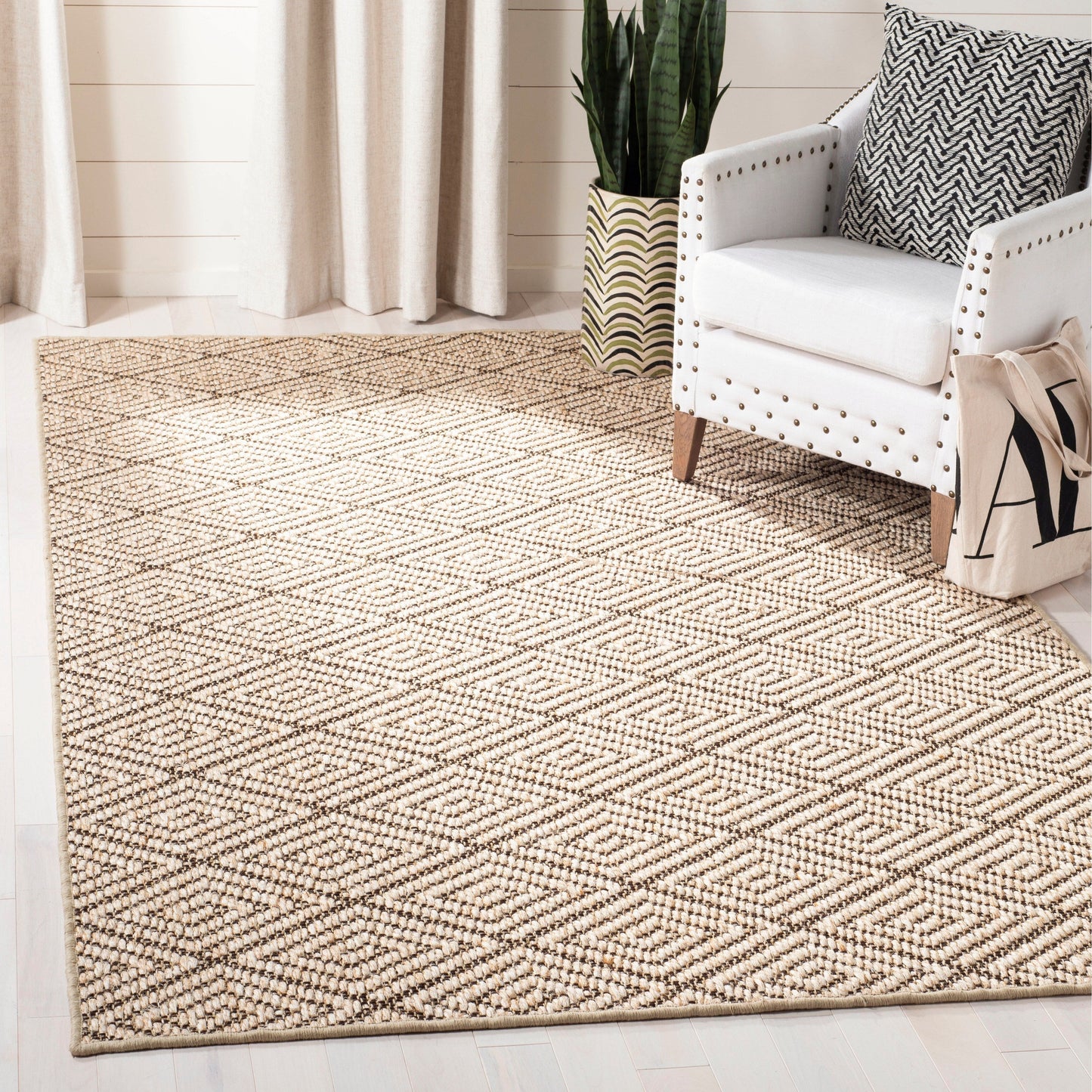 Tapis moderne en sisal SAFAVIEH Palm Beach Vennie