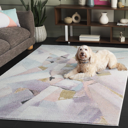 Tapis abstrait moderne SAFAVIEH Porcello Odyle du milieu du siècle