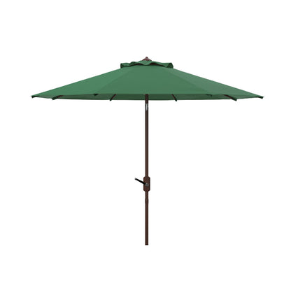 Parasol de terrasse SAFAVIEH Rieta en aluminium, inclinable et à manivelle, 2,74 m (9 pi), base non incluse
