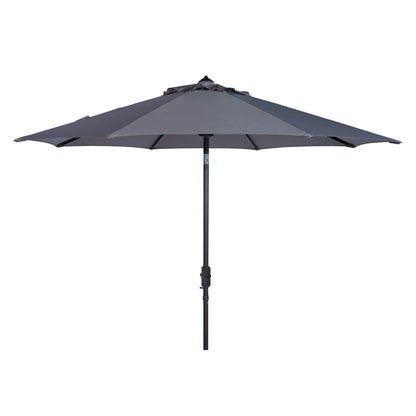 Parasol de terrasse SAFAVIEH Rieta en aluminium, inclinable et à manivelle, 2,74 m (9 pi), base non incluse