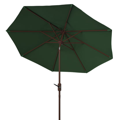 Parasol de terrasse SAFAVIEH Rieta en aluminium, inclinable et à manivelle, 2,74 m (9 pi), base non incluse