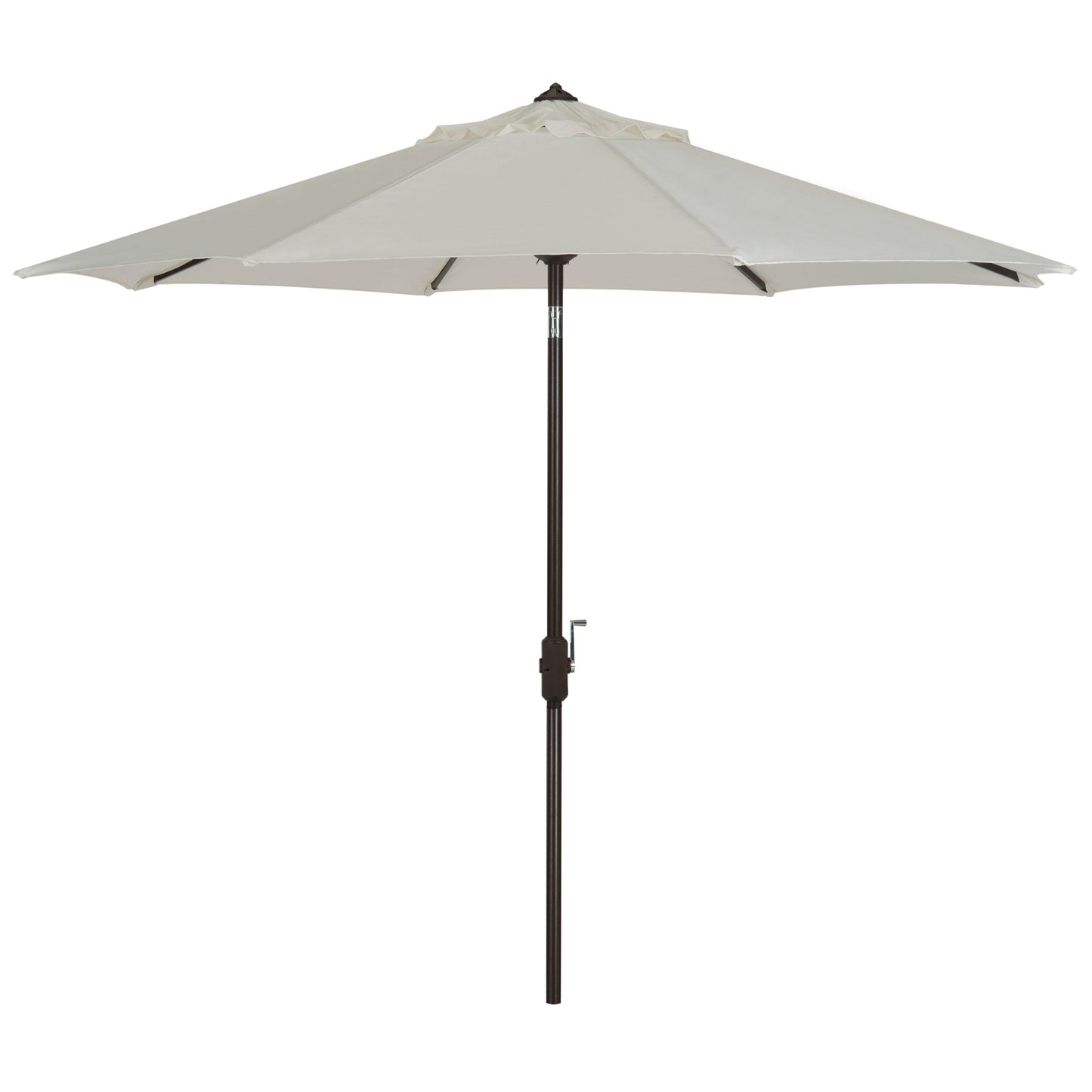 Parasol de terrasse SAFAVIEH Rieta en aluminium, inclinable et à manivelle, 2,74 m (9 pi), base non incluse