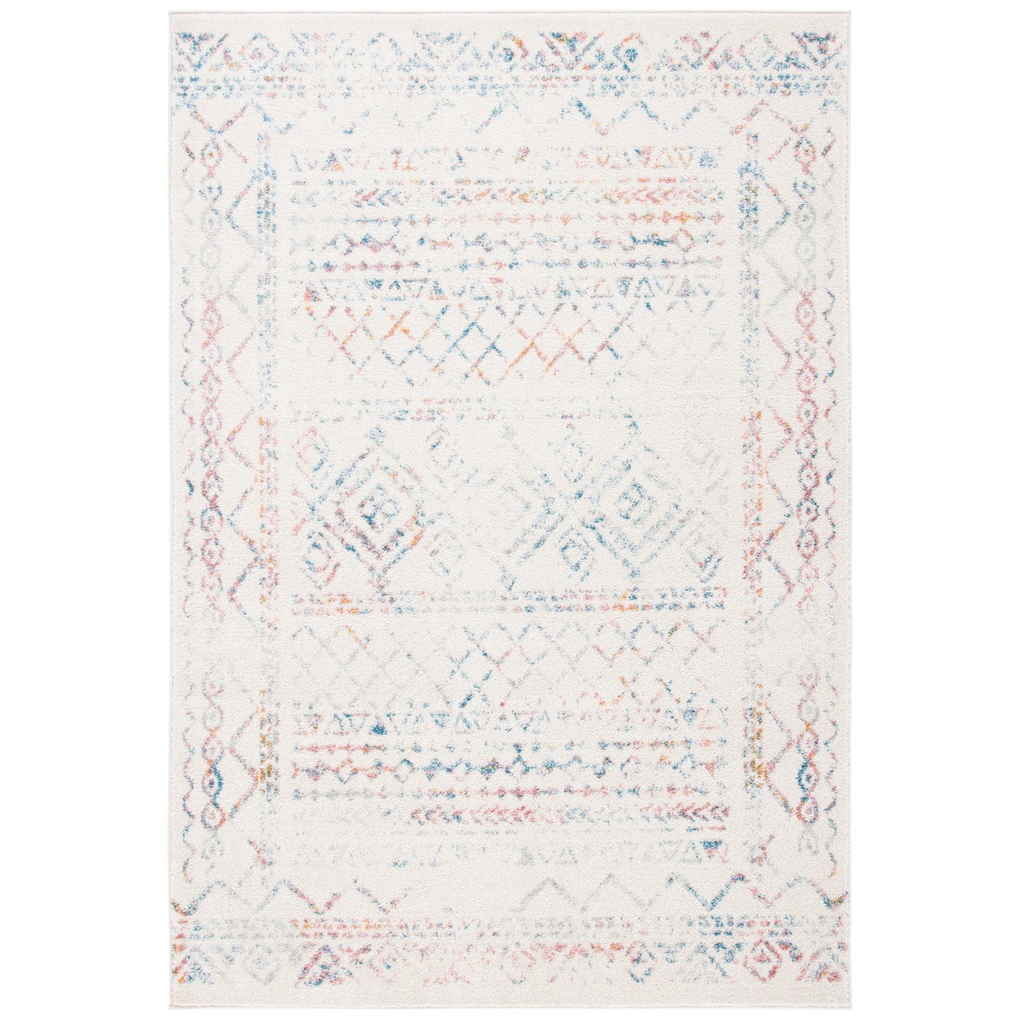 Tapis rustique marocain bohème tribal vieilli SAFAVIEH Tulum Hinnertje