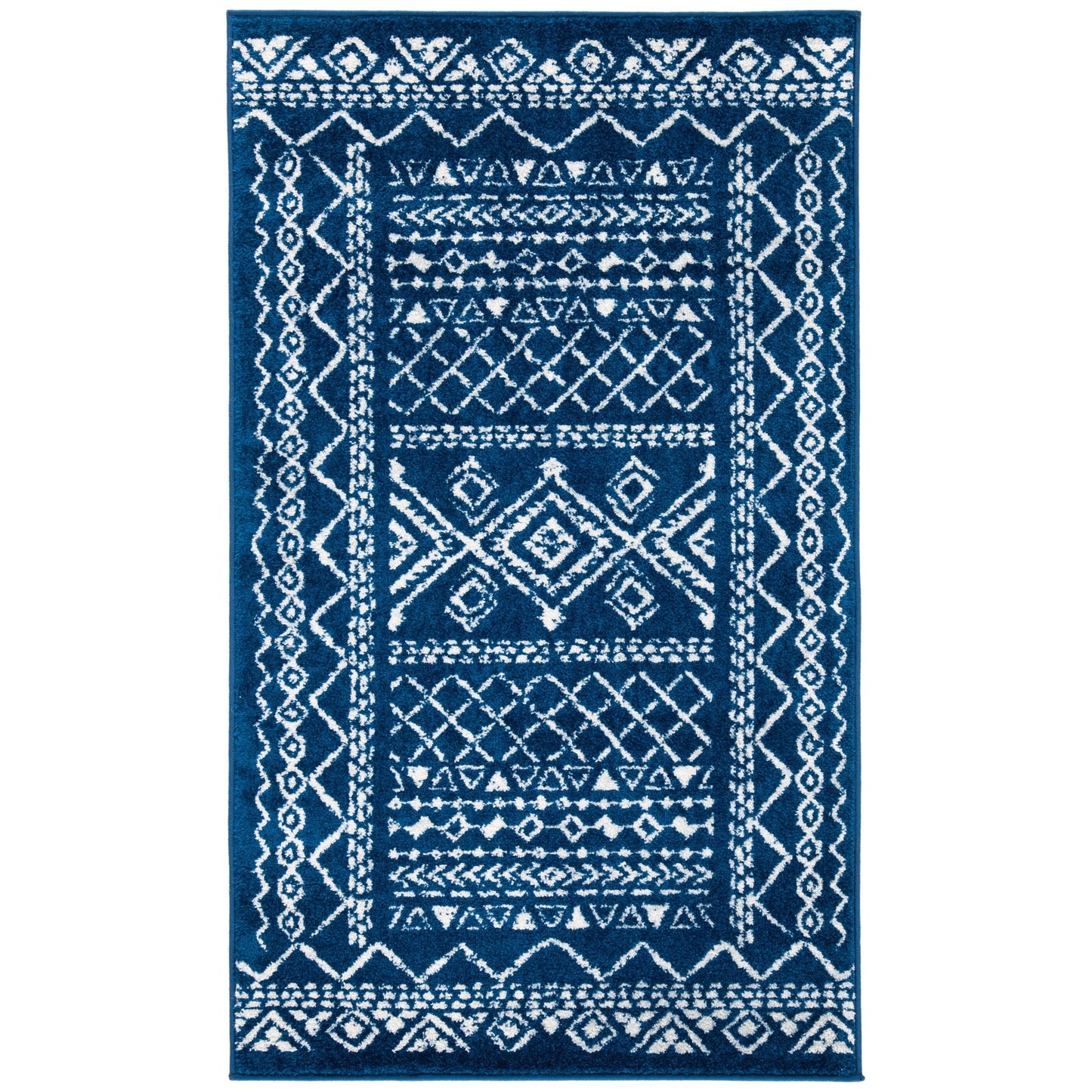 Tapis rustique marocain bohème tribal vieilli SAFAVIEH Tulum Hinnertje
