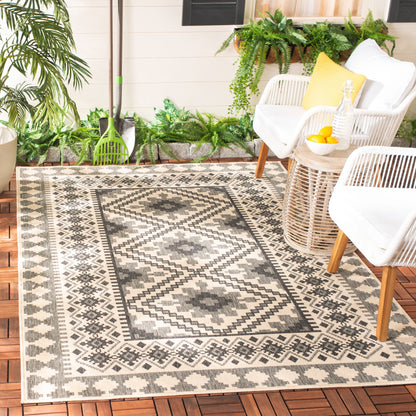 Tapis d'intérieur/extérieur imperméable SAFAVIEH Veranda Rita pour terrasse ou jardin