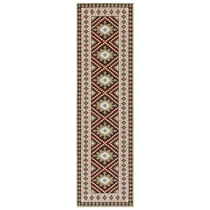 Tapis d'intérieur/extérieur imperméable SAFAVIEH Veranda Rita pour terrasse ou jardin