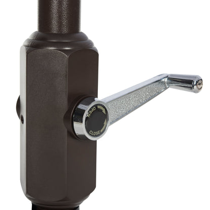 Parasol rectangulaire d'extérieur SAFAVIEH Zariah 6'x10' avec lambrequin