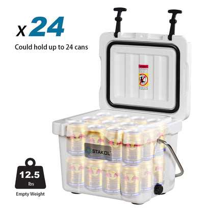 Glacière portable SKTAKOL 16 pintes (15 litres) étanche, capacité 24 canettes de glace - Voir les détails