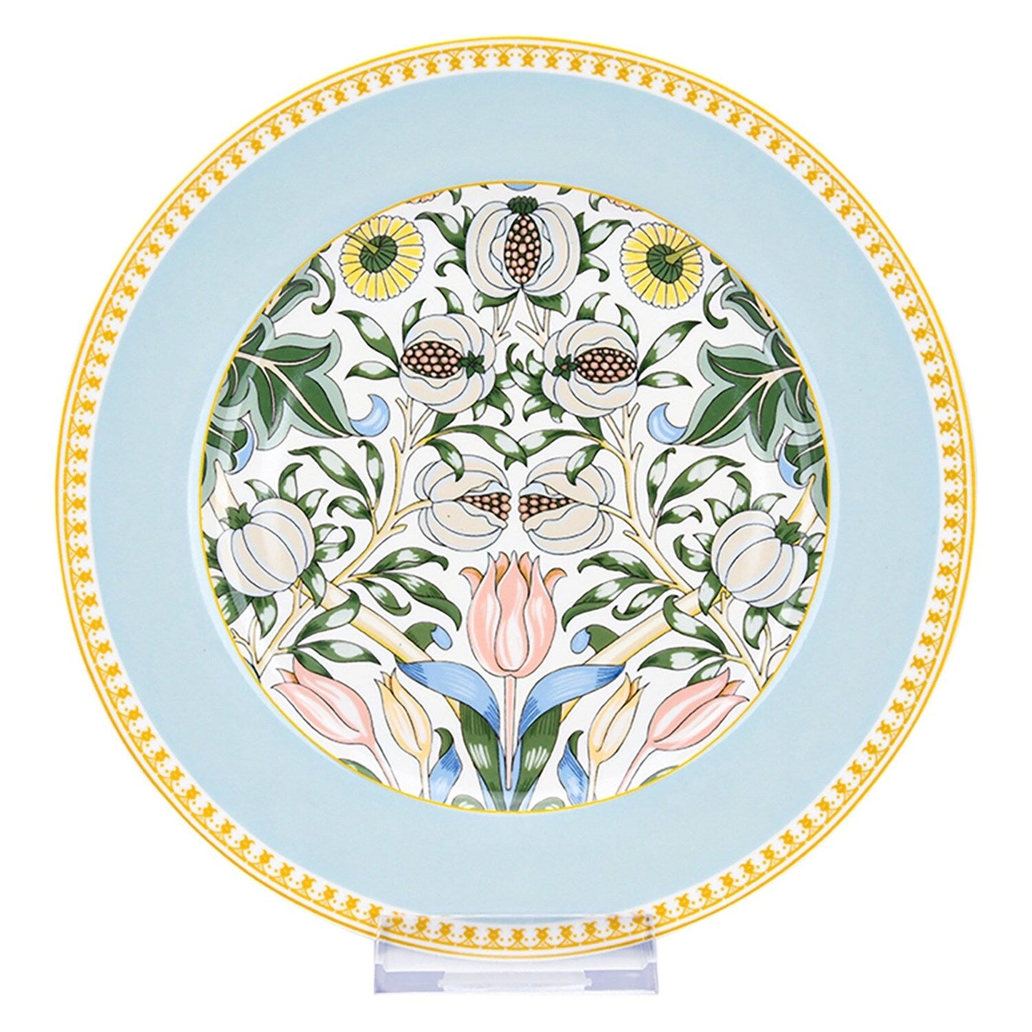 Service de table en porcelaine fine Morris Garden de STP Goods, 24 pièces, pour 6 personnes