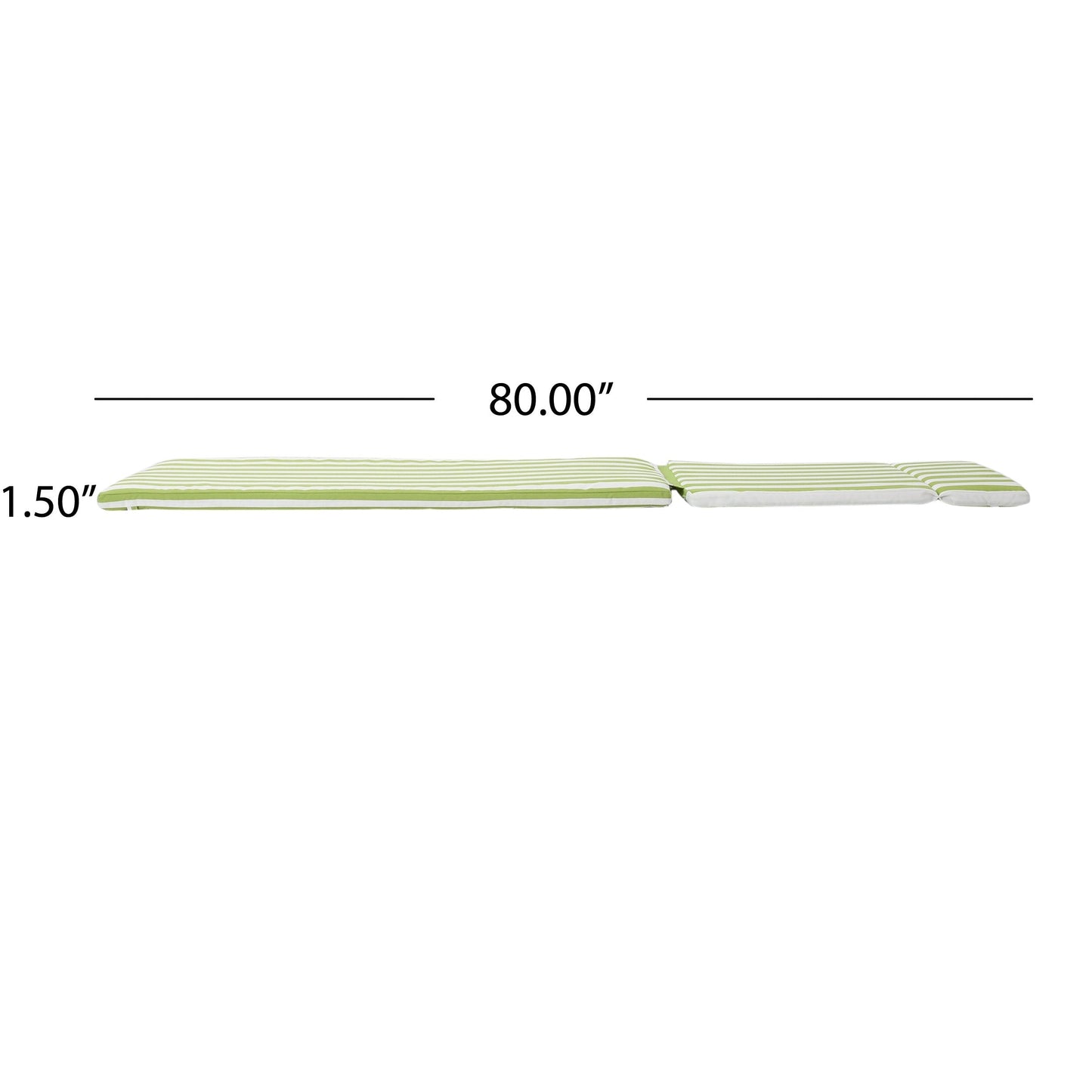 Ensemble de coussins d'extérieur Salem pour chaise longue - Coussins seulement (lot de 2) par Christopher Knight Home - 79,25 cm (L) x 27,50 cm (l) x 1,50 cm (H)