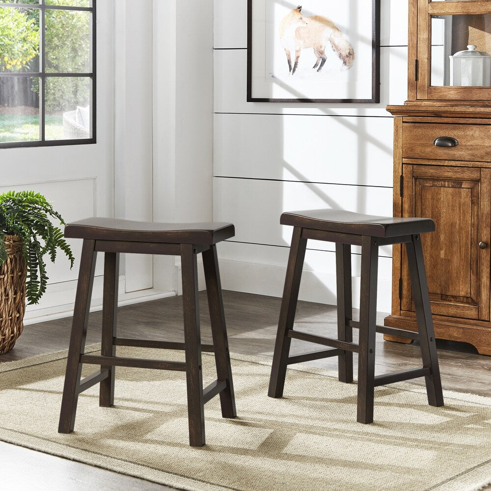 Tabourets de bar sans dossier Salvador II (lot de 2) par iNSPIRE Q Classic