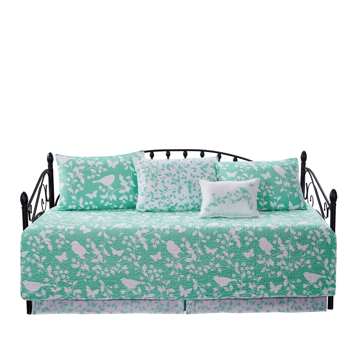 Ensemble de couvre-lit Serenta 6 pièces en mélange de coton pour lit de jour - 75 x 39