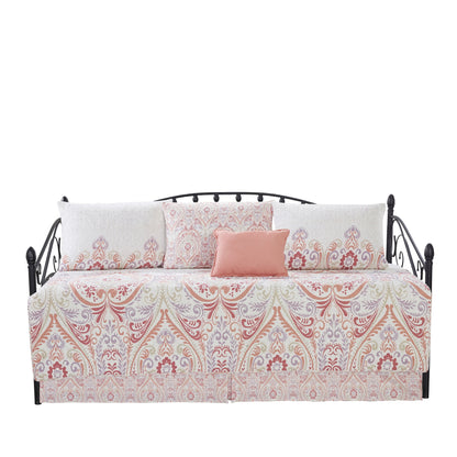 Ensemble de couvre-lit Serenta 6 pièces en mélange de coton pour lit de jour - 75 x 39