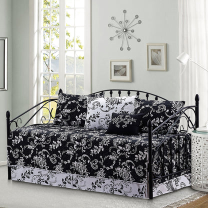 Ensemble de couvre-lit Serenta 6 pièces en mélange de coton pour lit de jour - 75 x 39