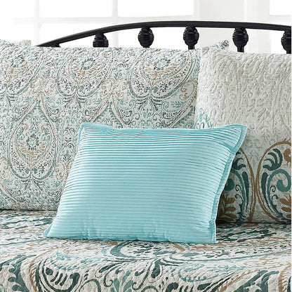 Ensemble de couvre-lit Serenta 6 pièces en mélange de coton pour lit de jour - 75 x 39