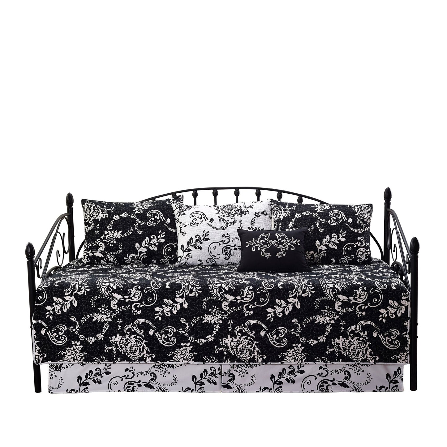 Ensemble de couvre-lit Serenta 6 pièces en mélange de coton pour lit de jour - 75 x 39