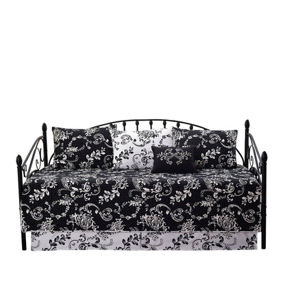 Ensemble de couvre-lit Serenta 6 pièces en mélange de coton pour lit de jour - 75 x 39