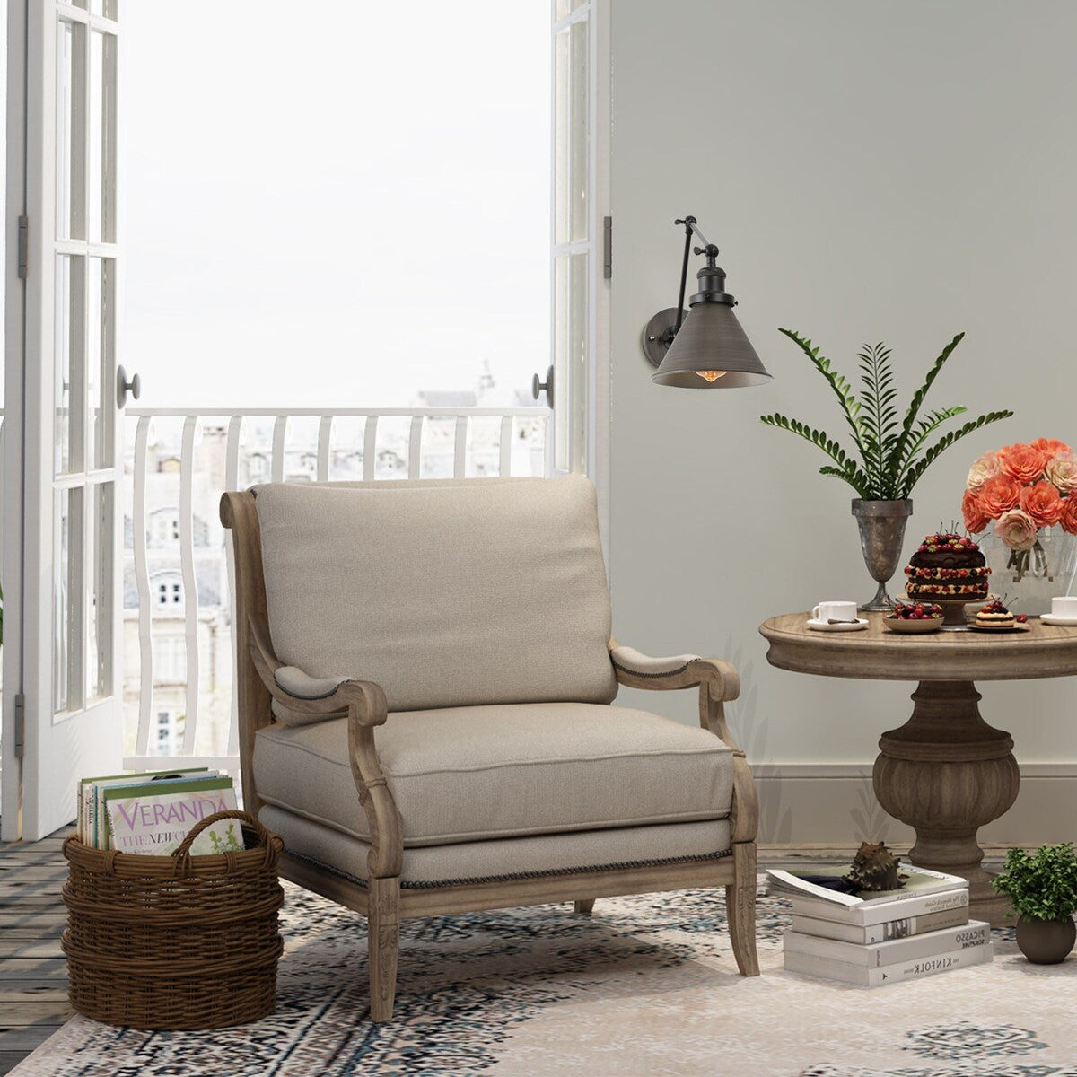 Ensemble de 2 appliques murales modernes à bras articulé réglable Malryn, à brancher ou à câblér