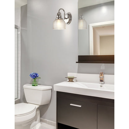 Applique murale LED Shirley en métal et verre, par JONATHAN Y