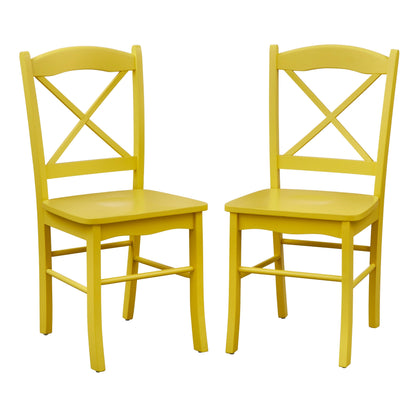 Chaises de salle à manger style cottage champêtre (lot de 2)