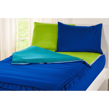 Ensemble de literie Siscovers Cobalt Blue Bunkie Deluxe avec fermeture éclair