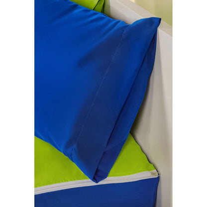 Ensemble de literie Siscovers Cobalt Blue Bunkie Deluxe avec fermeture éclair