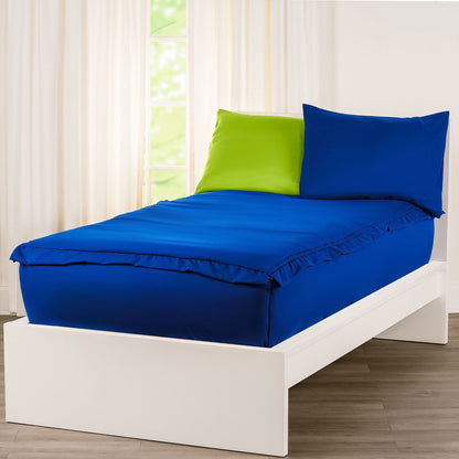 Ensemble de literie Siscovers Cobalt Blue Bunkie Deluxe avec fermeture éclair