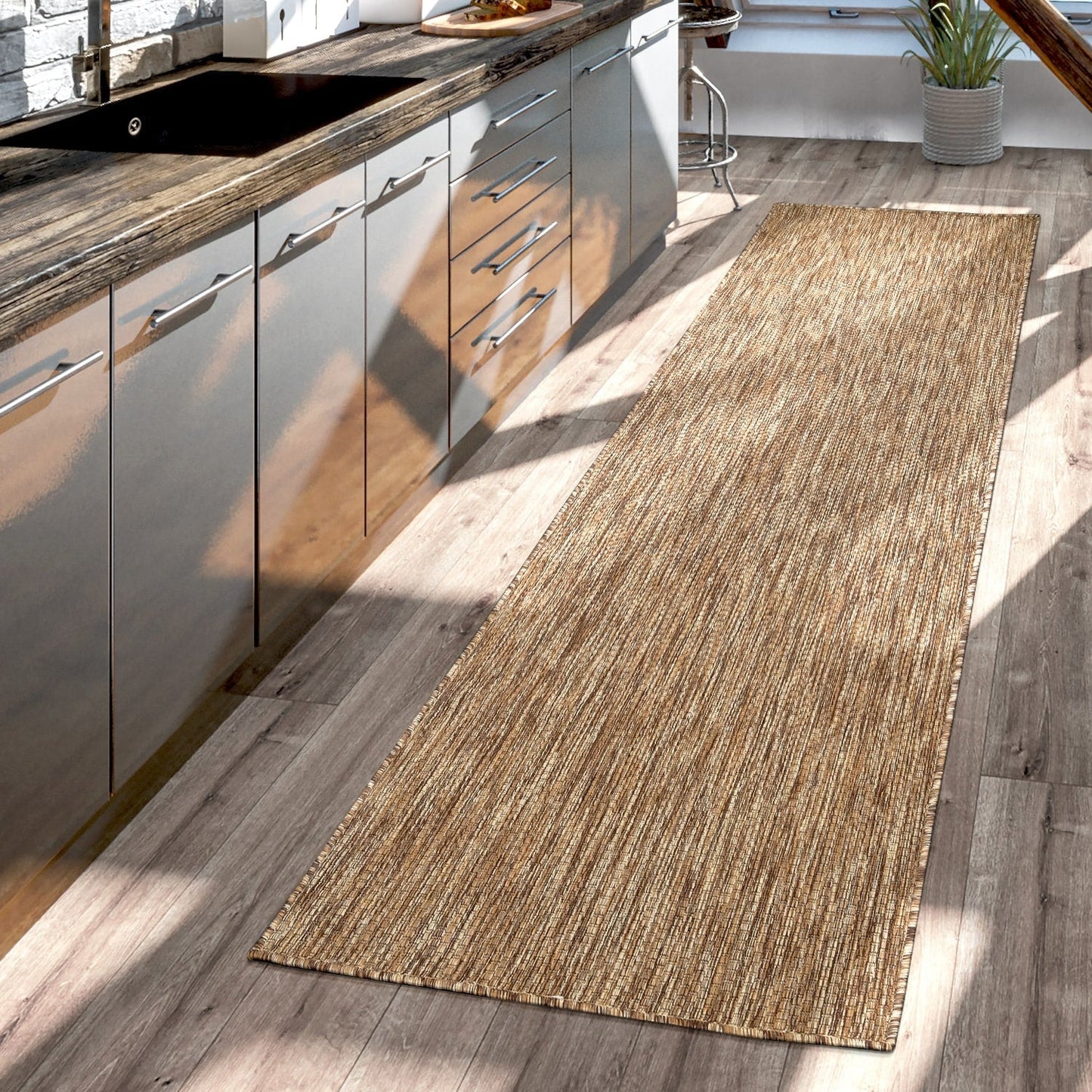 Tapis d'extérieur imperméable à motifs variés pour terrasse