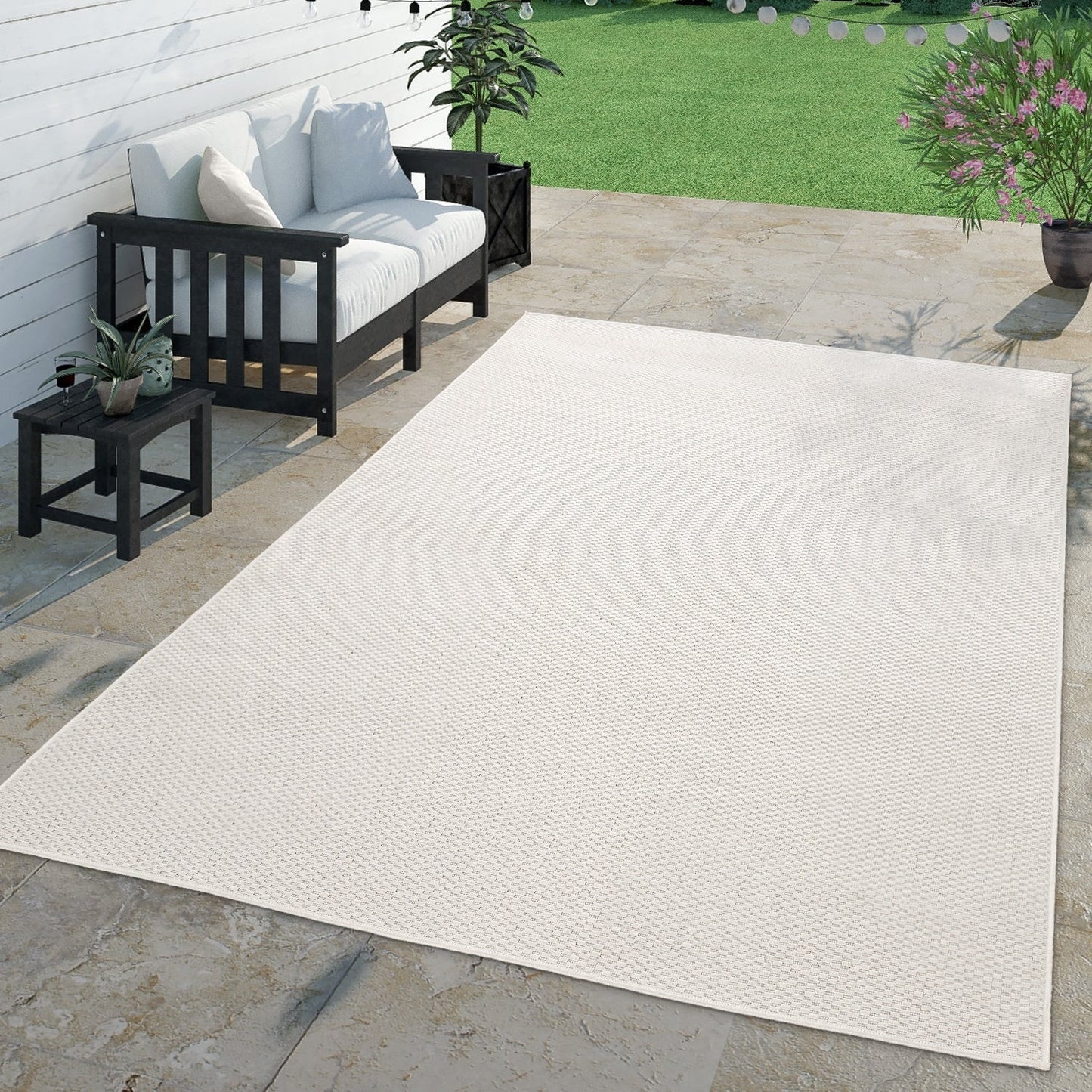 Tapis d'extérieur imperméable à motifs variés pour terrasse