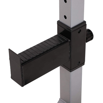 Support à haltères/banc de développé couché Soozier Steel en acier, réglable en hauteur, en 2 pièces - Non applicable