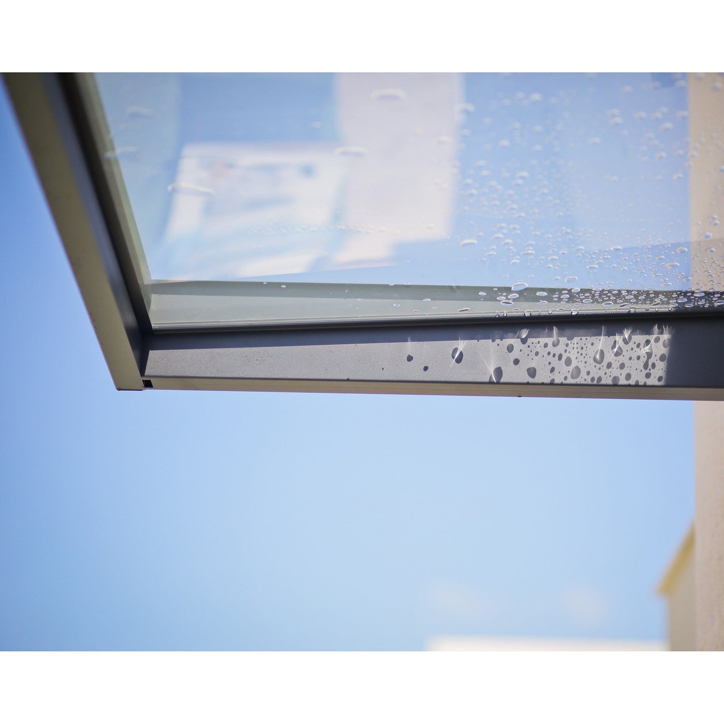 Auvent de porte et fenêtre Sophia 3 pi Gris Transparent