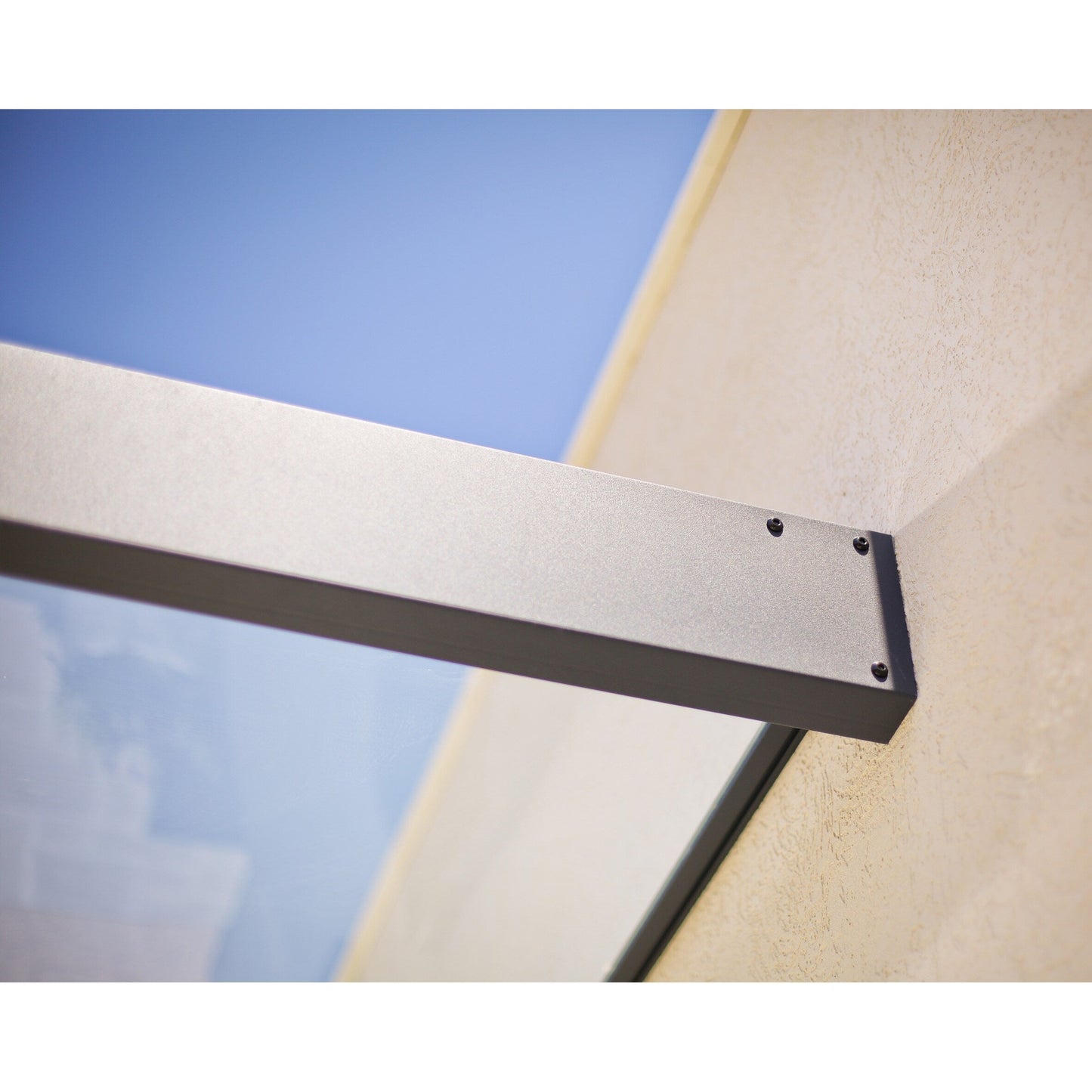 Auvent de porte et fenêtre Sophia 3 pi Gris Transparent