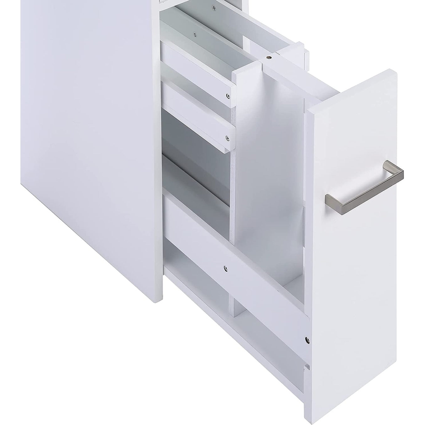 Meuble de rangement de salle de bain Spirich Home Slim, porte-papier toilette sur pied, tiroir coulissant pour meuble de salle de bain