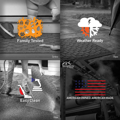 Tapis d'entrée WaterHog Squares pour intérieur et extérieur