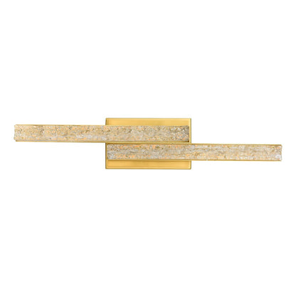 Éclairage de salle de bain en laiton à LED intégré décalé