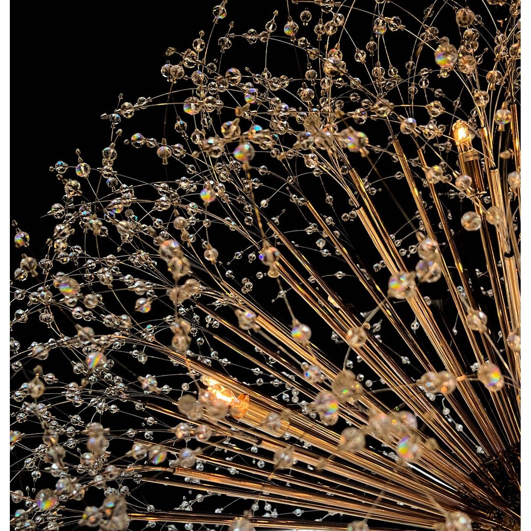 Lustre Starburst 47 de large, luminaire en cristal