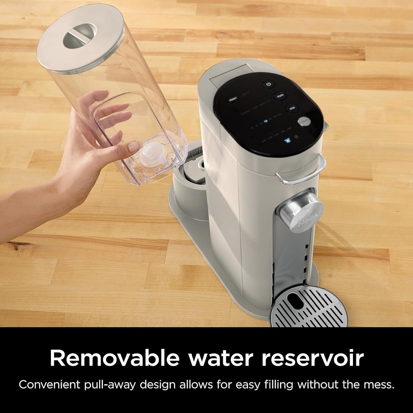 Cafetière Stone à dosettes individuelles, compatible avec les capsules K-Cup, réservoir de 1,6 L, infusion de café moulu, café glacé