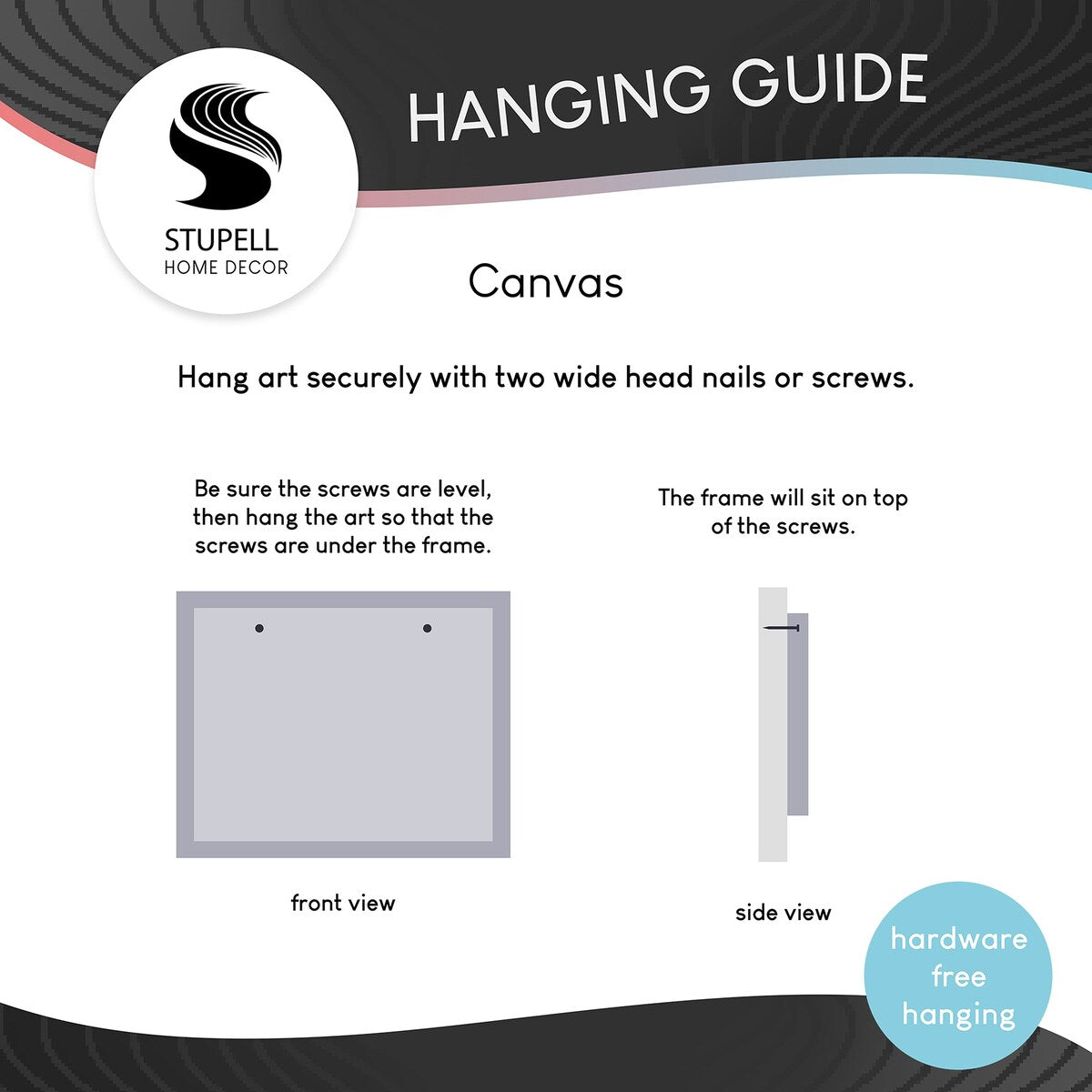 Panneau de salle de bain Stupell « Asseyez-vous » minimaliste en toile noire et blanche