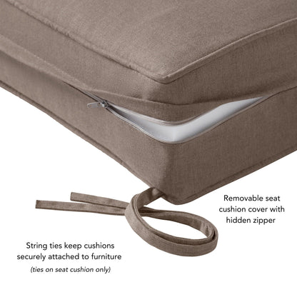 Ensemble de 2 coussins d'extérieur Sunbrella Premium pour siège profond