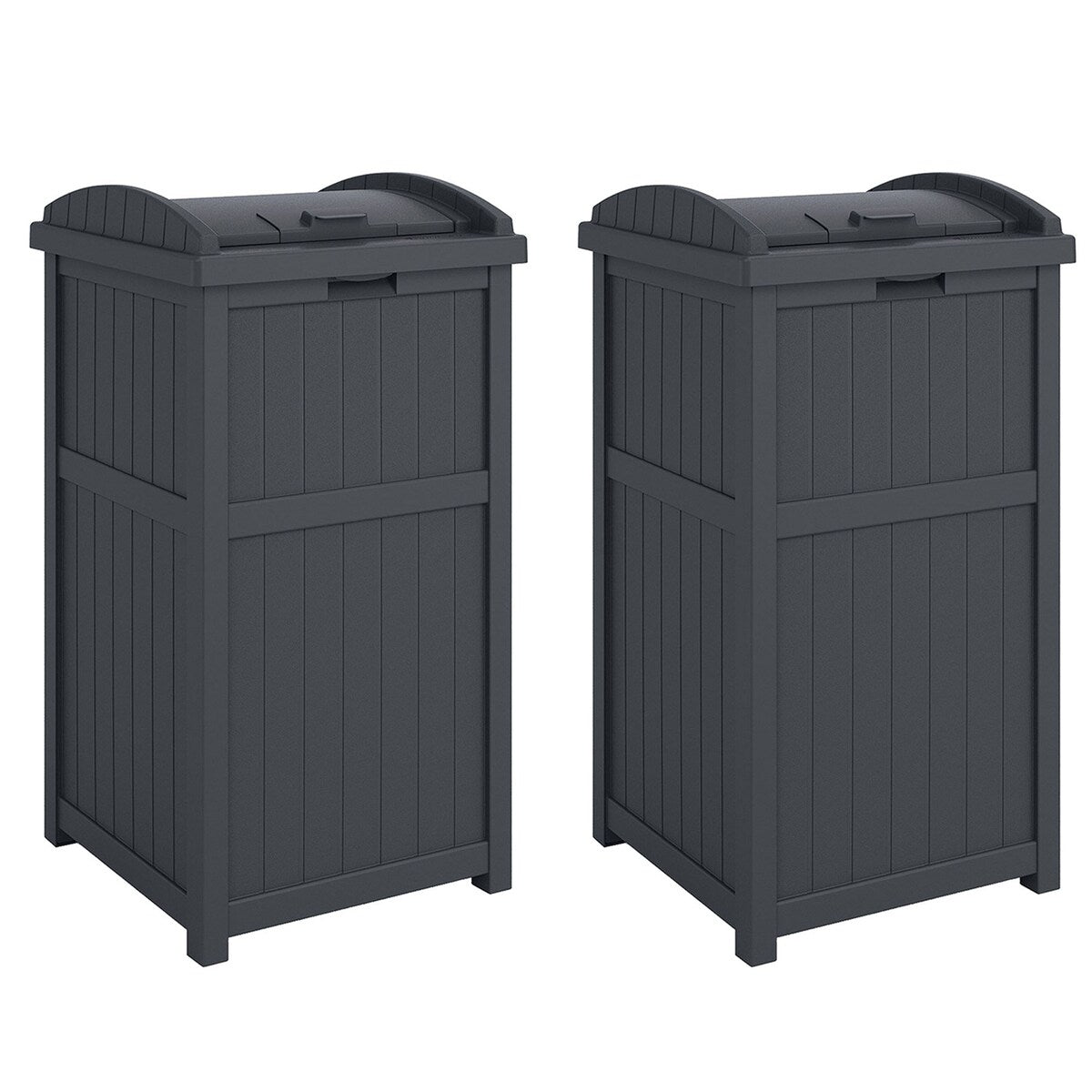 Poubelles Suncast Hideaway de 30 gallons pour l'extérieur et le cyberespace