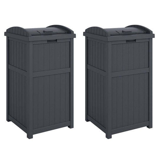Poubelles Suncast Hideaway de 30 gallons pour l'extérieur et le cyberespace