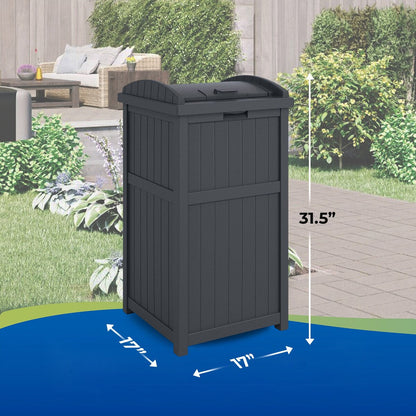 Poubelles Suncast Hideaway de 30 gallons pour l'extérieur et le cyberespace