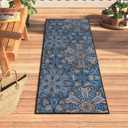 Tapis d'intérieur/extérieur antidérapant Superior Cassidy Floral Boho
