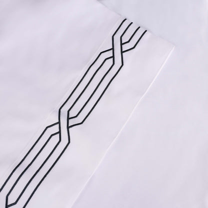 Ensemble de draps unis écologiques en coton égyptien de qualité supérieure, 1200 fils/cm²