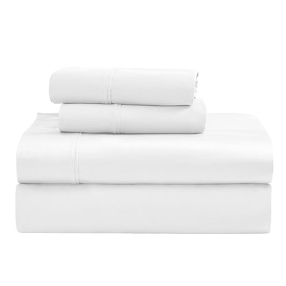 Ensemble de draps unis écologiques en coton égyptien de qualité supérieure, 1200 fils/cm²