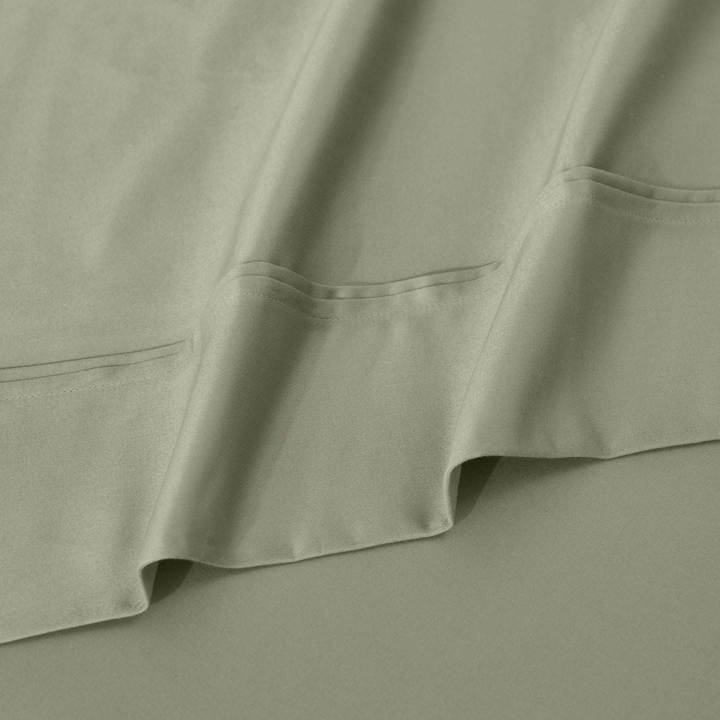 Ensemble de draps unis écologiques en coton égyptien de qualité supérieure, 1200 fils/cm²