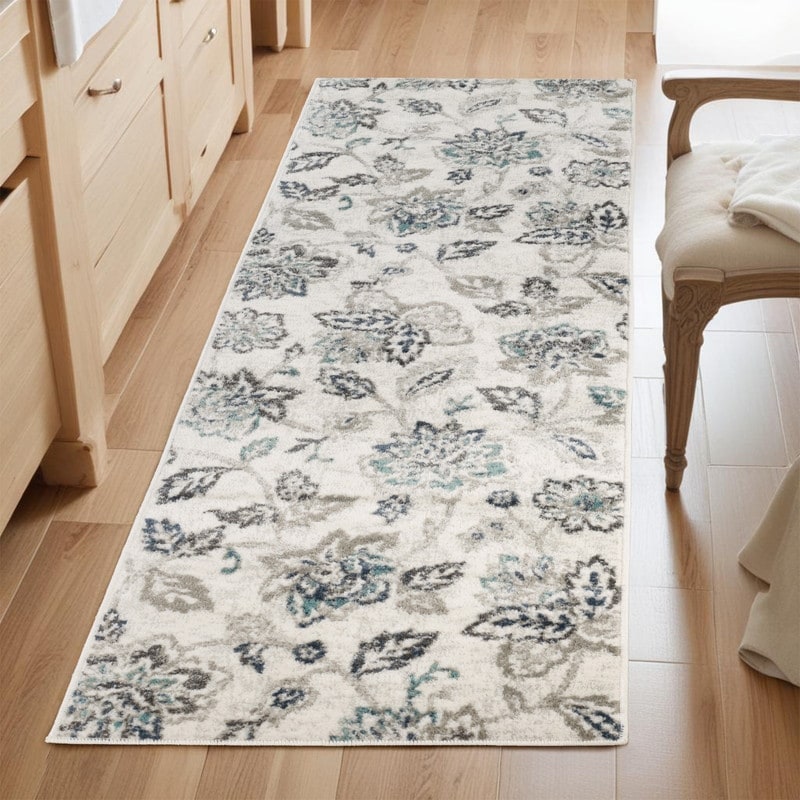 Tapis d'intérieur de style jacobéen à motifs floraux de qualité supérieure