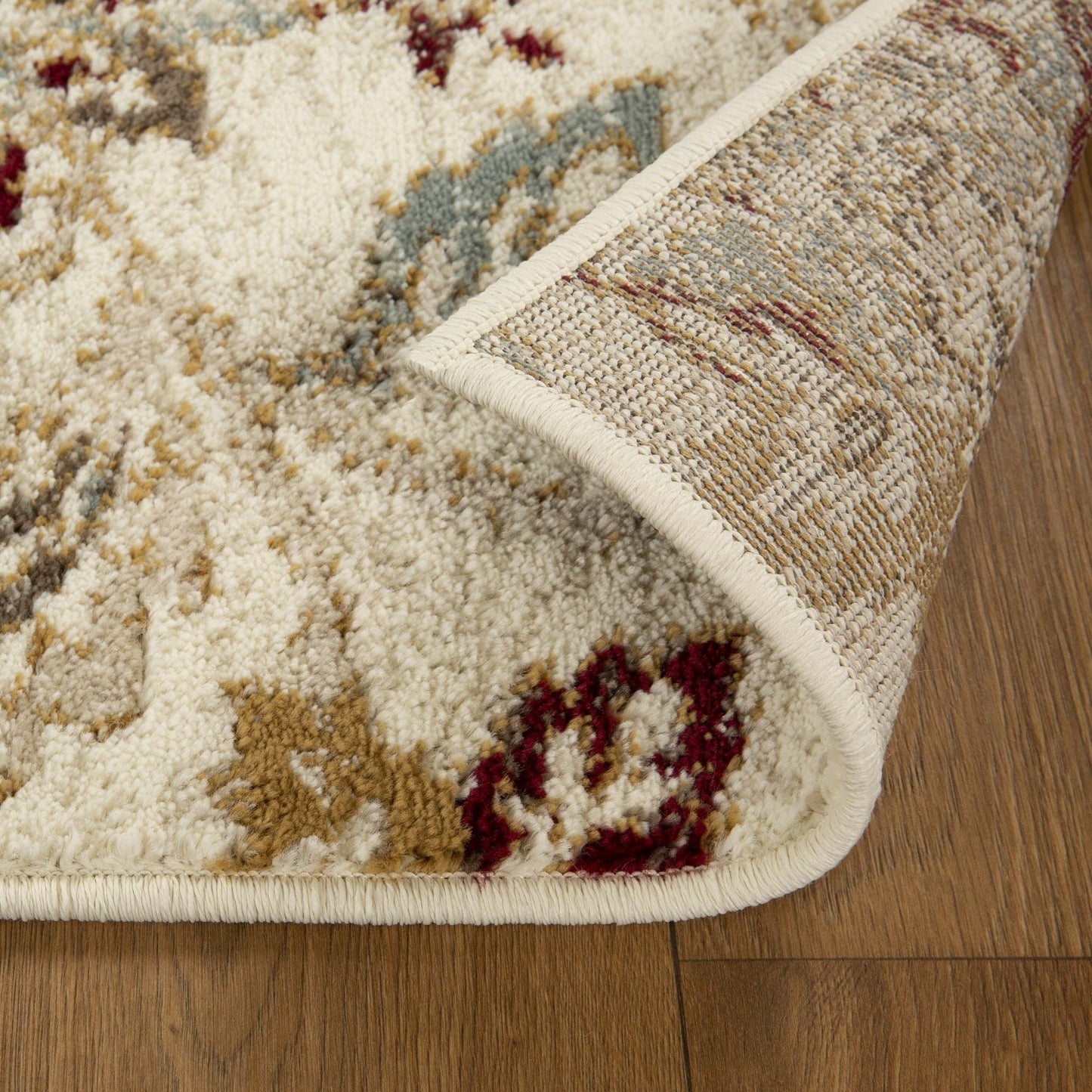 Tapis d'intérieur de style jacobéen à motifs floraux de qualité supérieure