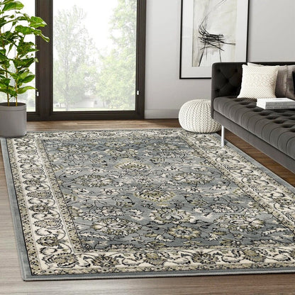 Tapis d'intérieur ou de couloir Superior Lille Classic à motif floral médaillon