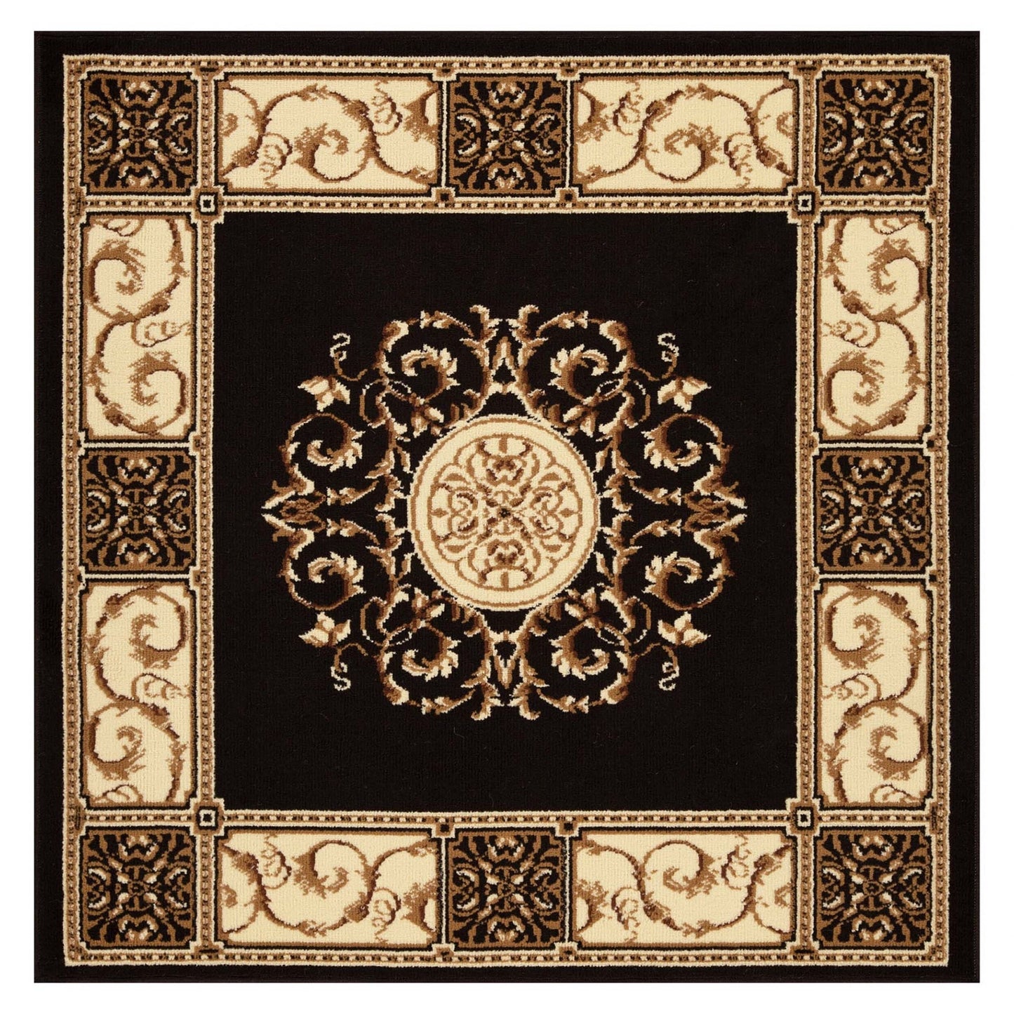 Tapis d'intérieur grand format de style traditionnel de qualité supérieure